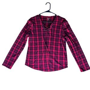 Ruff Hewn Plaid Long Sleeve Women’s Shirt